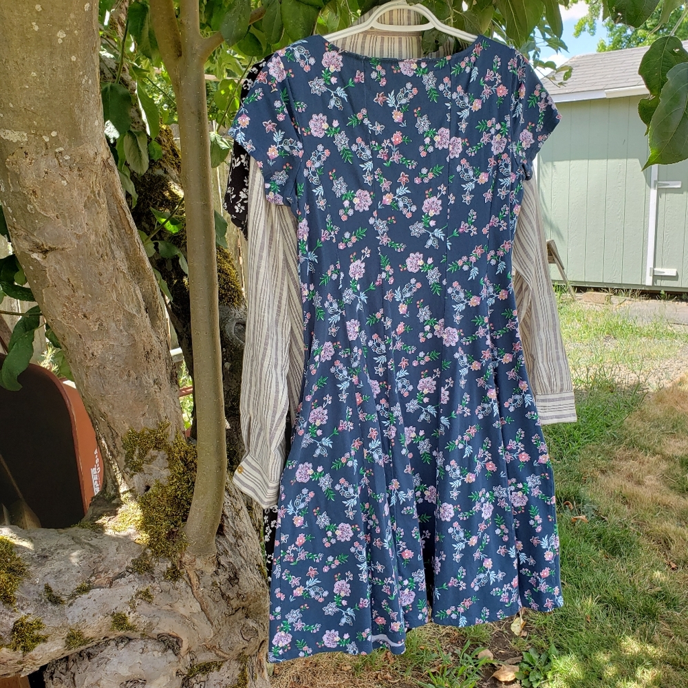 Ella Simone Fit & Flare Cotton Dress
